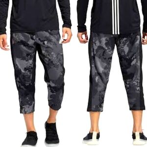 Adidas mens Camo  fleece training Capri